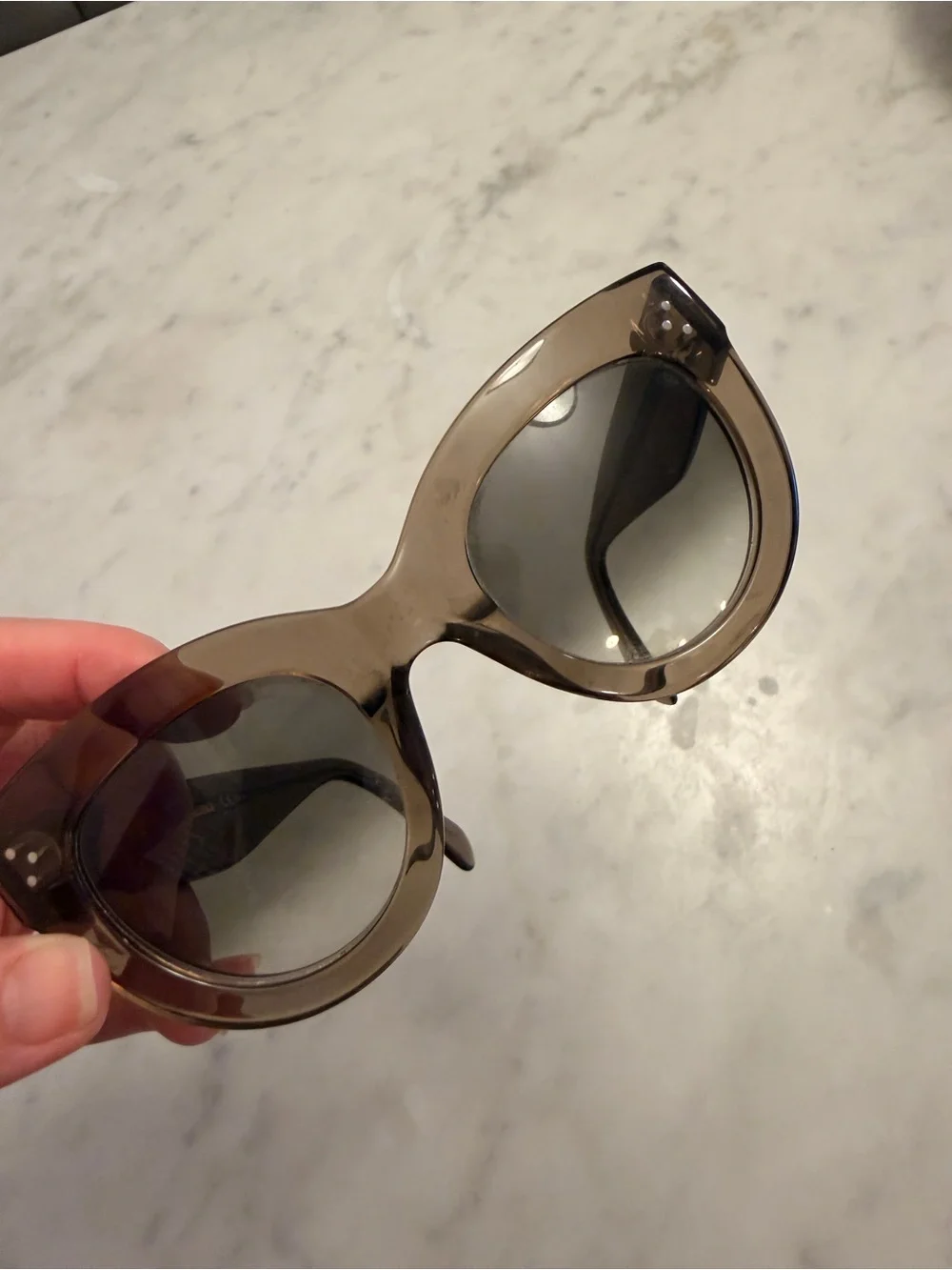 Rare Phoebe Philo Celine Catt Sunglasses Translucent Brown CL41050/S